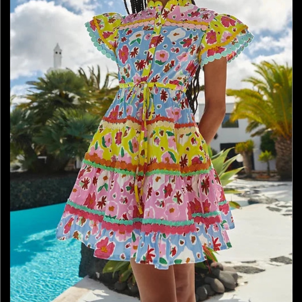 CeliaB Colorful Floral Mini Dress